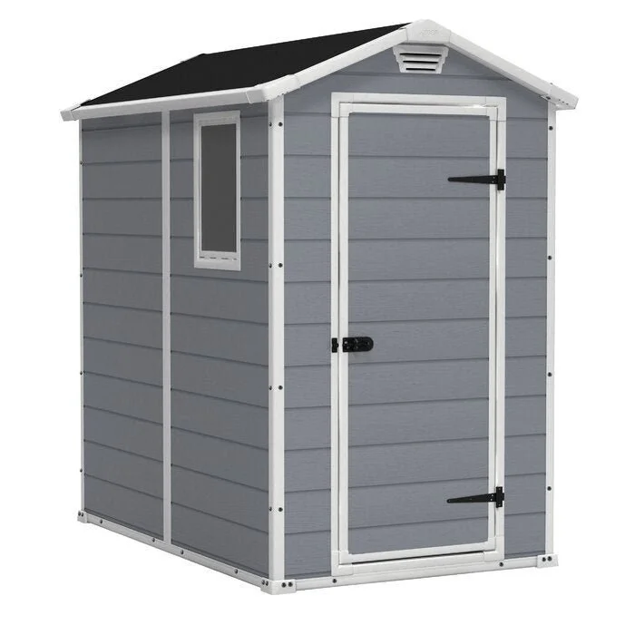 Keter Manor 4 ft. W x 6 ft. D Vertical Resin Outdoor Storage Shed Ideal For Patio - Image 2